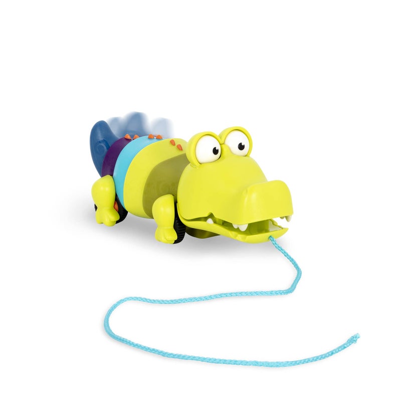 بي. تويز B. Toys - Waggle-A-Longs - لعبة السحب التفاعلية - تمساح الدفع أو السحب - لعبة المشي مع خيط للأطفال الصغار - سنابيتي سكوت - 18 شهرًا - Image 1